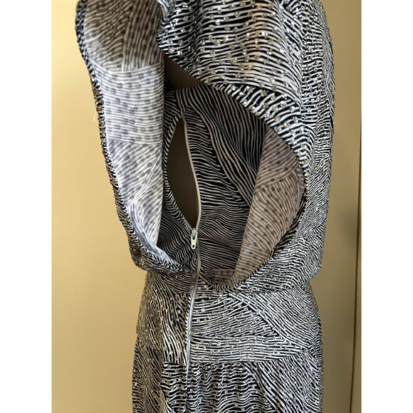 Vintage 70s-80s Silver Sparkle Animal Print Small USA Made - Picture 13 of 15